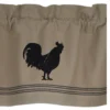 Farmhouse Rooster Oat Valance - 60x15.5