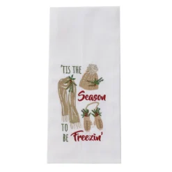 Freezin Embroidered Dishtowels - Set Of 2