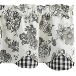 Geranium Valance - Lined Layered 58x15