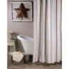 Grain Sack Stripe Colonial Blue Shower Curtain