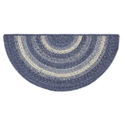 Great Falls Jute Half Circle Rug - Blue
