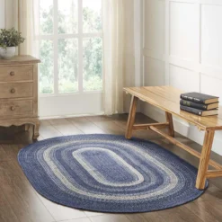 Great Falls Jute Rugs - Blue -Beautiful Decoration Great Falls Jute Rugs Blue 840528199752 image5 22407.1634893961