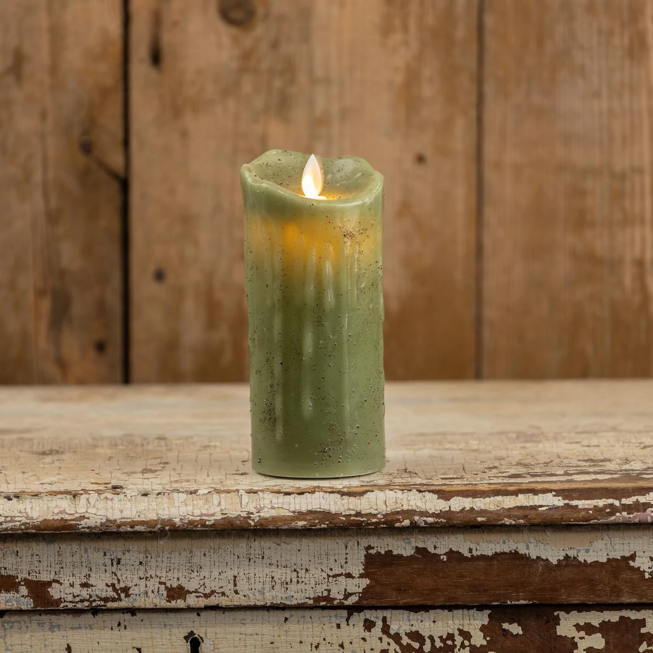 Green Timer Candle - 7" Pillar 1 Green Timer Candle - 7" Pillar