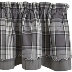 Grey Area Valance - Lined Layered 72x16