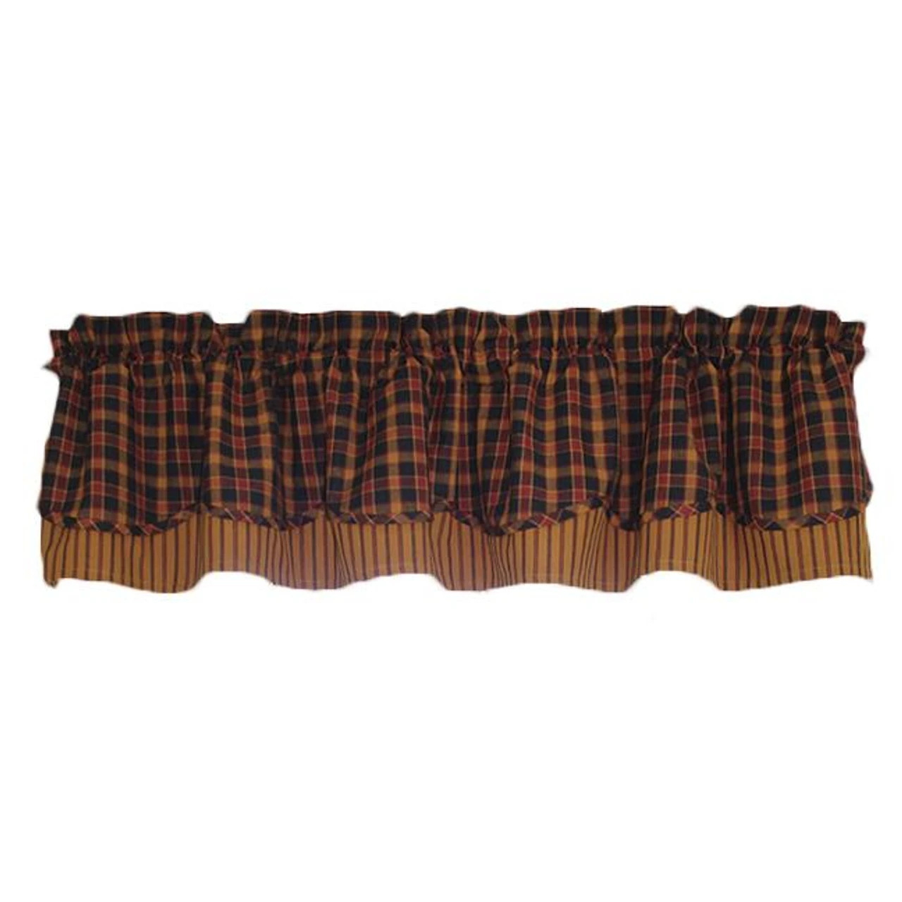 Homestead Black Fairfield Valance - 72x15.5 2 Homestead Black Fairfield Valance - 72x15.5 - Image 2