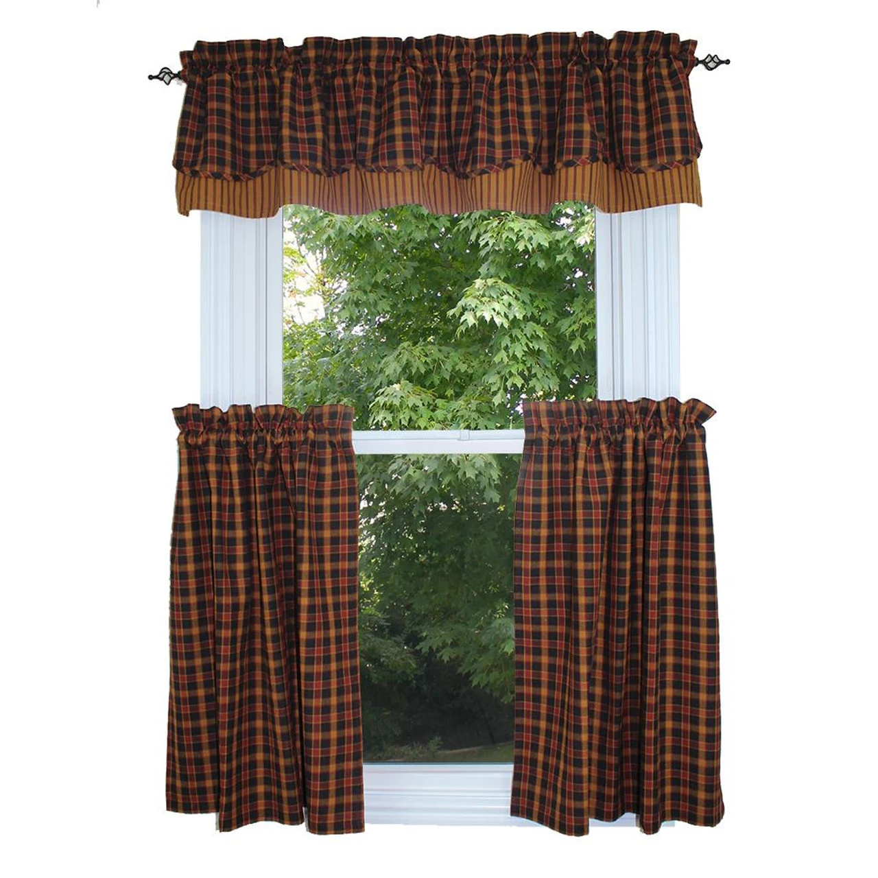 Homestead Black Fairfield Valance - 72x15.5 3 Homestead Black Fairfield Valance - 72x15.5 - Image 3