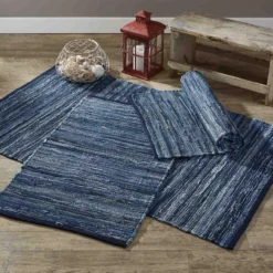 Indigo Chindi Rag Rugs -Beautiful Decoration Indigo Chindi Rag Rugs 762242998957 image4 73799.1652120574