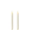Ivory Moving Flame Timer Candle - 8.5" Taper