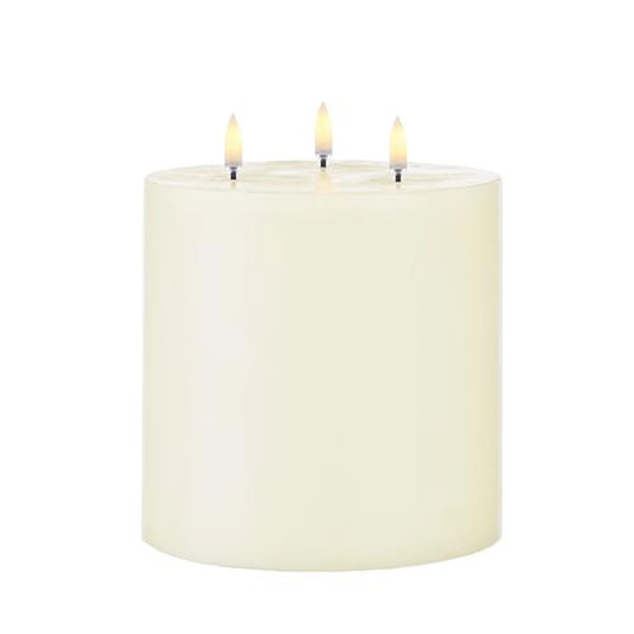 Ivory Timer Candle - 6x7 Tri-Flame Pillar 1 Ivory Timer Candle - 6x7 Tri-Flame Pillar
