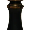 Jefferson Pedestal Candle Sleeve Base - Large Black