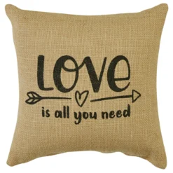 Love Is All Sentiment Pillow - 10x10