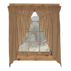 Millsboro Prairie Gathered Curtains - 72x63