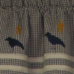 Newbury Gingham Black Crow Valance - 72x15.5 -Beautiful Decoration Newbury Gingham Black Crow Valance 72x15 5 648558020875 image4 91980.1685092978