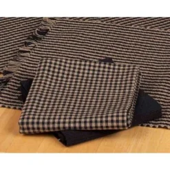 Newbury Gingham Black Dishtowels - Set Of 2