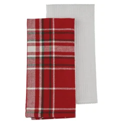 Noelle Plaid Dishtowels - Set Of 2