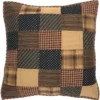 Patriotic Patch Pillow Sham - Euro Quilted