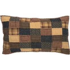 Patriotic Patch Pillow Sham - Luxury