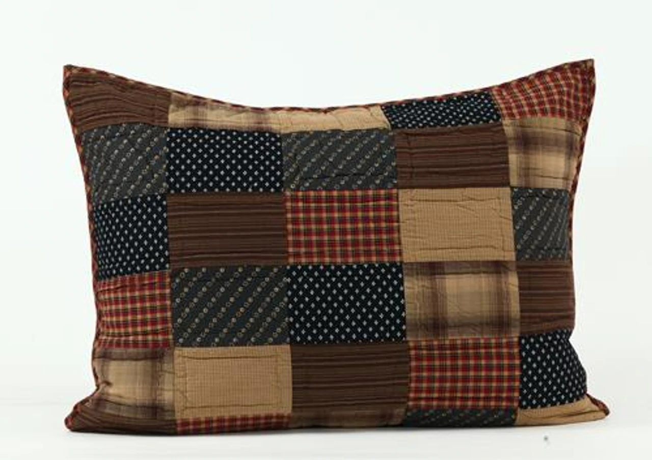 Patriotic Patch Pillow Sham - Standard 1 Patriotic Patch Pillow Sham - Standard