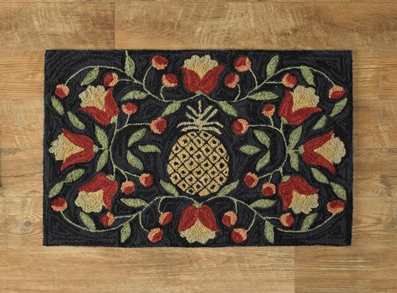 Pineapple Hooked Rugs 1 Pineapple Hooked Rugs