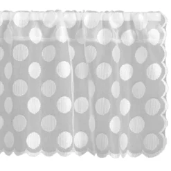 Polka Dot Lace Valance