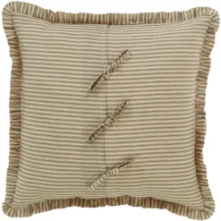 Prairie Winds Pillow Sham - Green Ticking Stripe Euro -Beautiful Decoration Prairie Winds Pillow Sham Green Ticking Stripe Euro 840528178535 image3 07077.1667557471