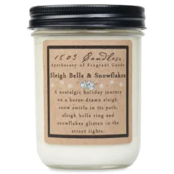 Primitive 1803 Candle - Sleighbells & Snowflakes