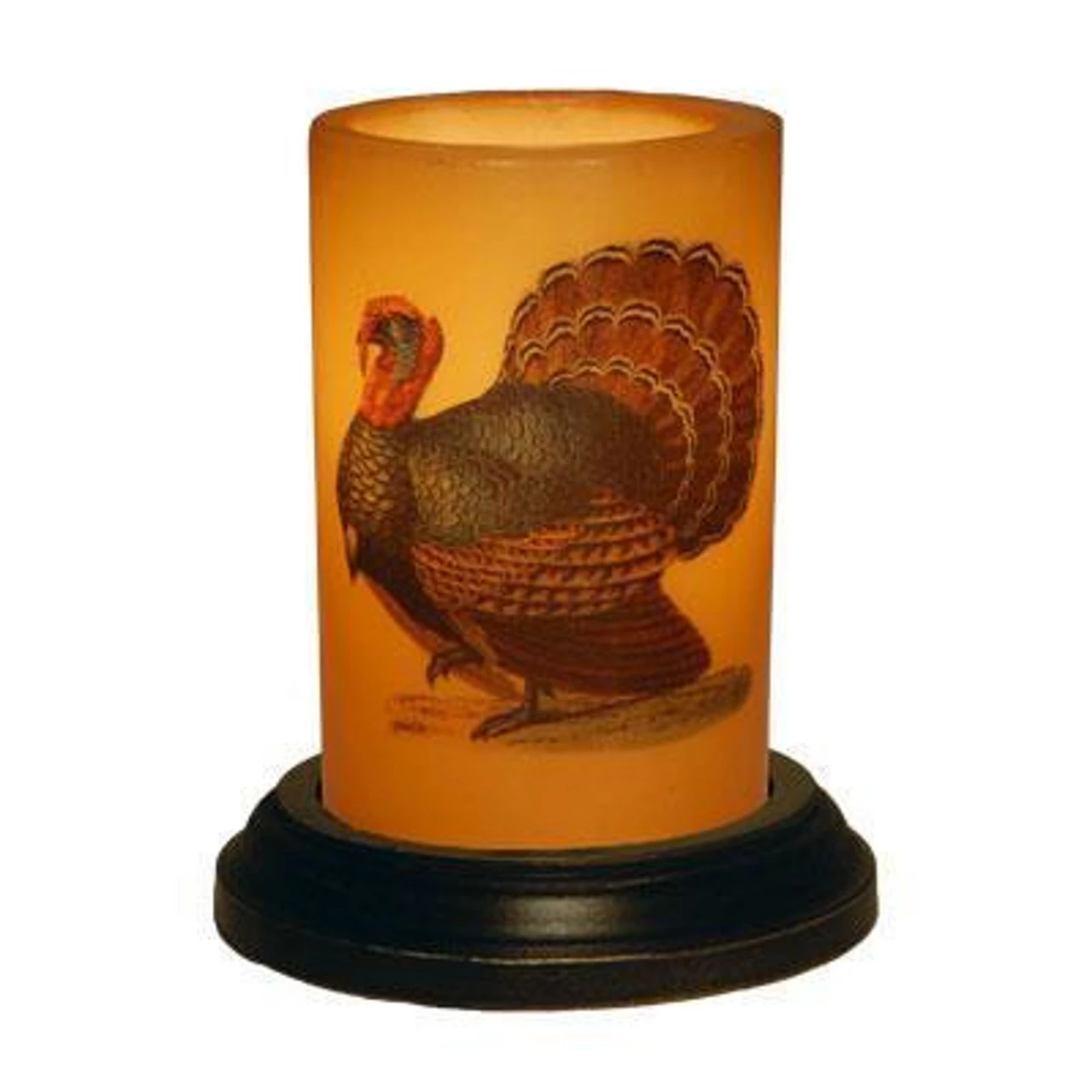 Primitive Candle Sleeve - Large Turkey 1 Primitive Candle Sleeve - Large Turkey