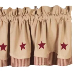 Primitive Red Star Valance - 72x15.5
