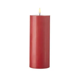 Red Timer Candle - 3x9 Pillar