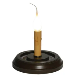 Round Candle Sleeve Base - Black