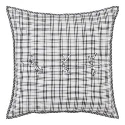 Sawyer Mill Black Pillow Sham - Euro Quilted -Beautiful Decoration Sawyer Mill Black Pillow Sham Euro Quilted 810055899791 image3 80778.1667562922