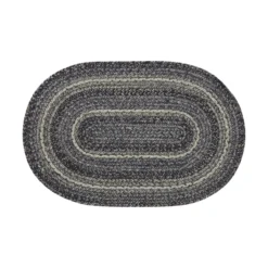 Sawyer Mill Black & White Jute Rugs - Oval