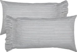 Sawyer Mill Blue Ticking Stripe Pillowcases - King Set Of 2 -Beautiful Decoration Sawyer Mill Blue Ticking Stripe Pillowcases King Set of 2 840528183959 image3 57764.1689061843
