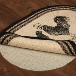 Sawyer Mill Charcoal Jute Rug - Oval Poultry -Beautiful Decoration Sawyer Mill Charcoal Jute Rug Oval Poultry 810055890378 image5 40735.1667555788