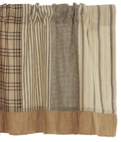 Sawyer Mill Charcoal Patchwork Valance - 60x19