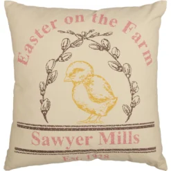 Sawyer Mill Easter On The Farm Chick Pillow - 18x18