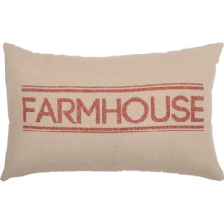 Sawyer Mill Red Farmhouse Pillow - 14x22