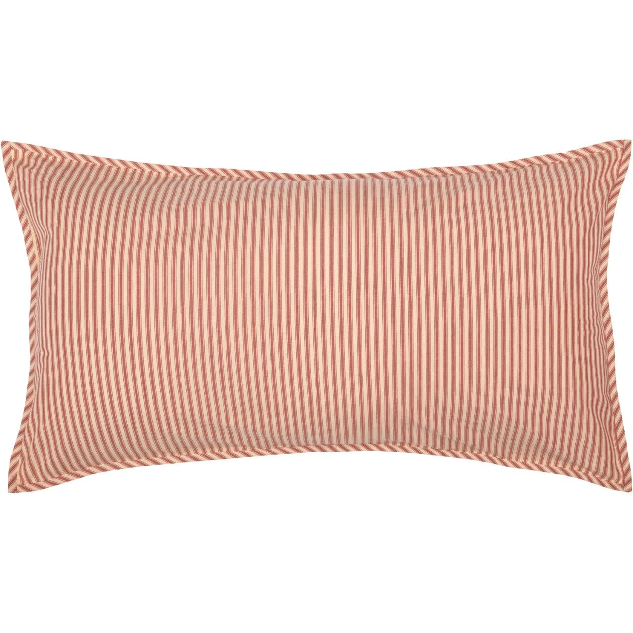 Sawyer Mill Red Ticking Stripe Pillow Sham - King 1 Sawyer Mill Red Ticking Stripe Pillow Sham - King