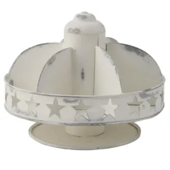 Beautiful Decoration 34 Star Organizer Distressed White