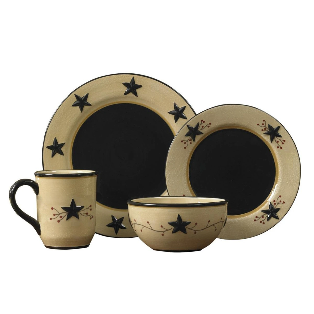 Star Vine Farmhouse Mugs - Set Of 4 2 Star Vine Farmhouse Mugs - Set Of 4 - Image 2