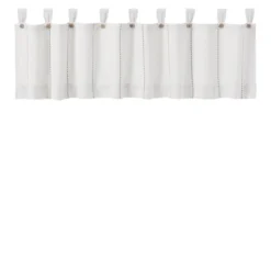 Beautiful Decoration -Beautiful Decoration Stitched Burlap White Valance 72x16 840233900391 image2 38227.1686153839