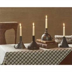 Taper Candlestick Funnel - Wine -Beautiful Decoration Taper Candlestick Funnel Wine 762242996755 image3 58762.1689056509