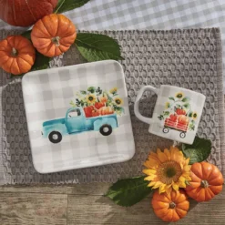Beautiful Decoration -Beautiful Decoration Truck Loads Of Fun Salad Plate Set of 2 762242030978 image2 89082.1654009413