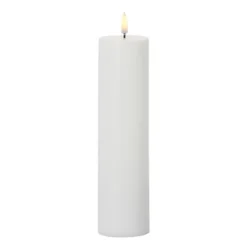 White Timer Candle - 2.25x9.75 Pillar