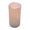 White Timer Candle - 3x6 Frosty Pillar