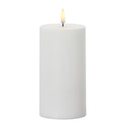 White Timer Candle - 3x7 Pillar