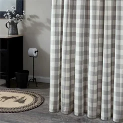Wicklow Check Dove Shower Curtain