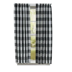 Wicklow Large Check Black Panels - 72x63