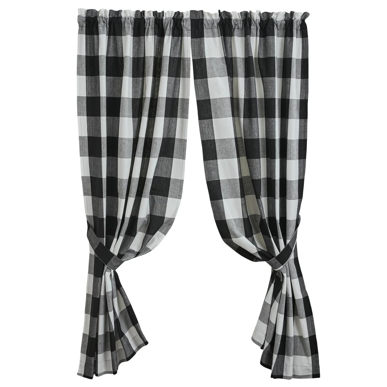 Wicklow Large Check Black Panels - 72x63 5 Wicklow Large Check Black Panels - 72x63 - Image 5