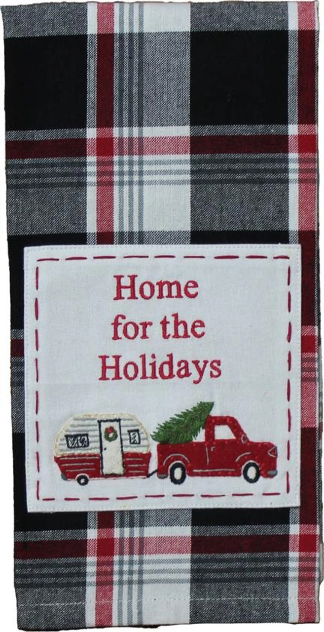 Winter Plaid Dishtowels - Home For The Holidays Set Of 2 1 Winter Plaid Dishtowels - Home For The Holidays Set Of 2